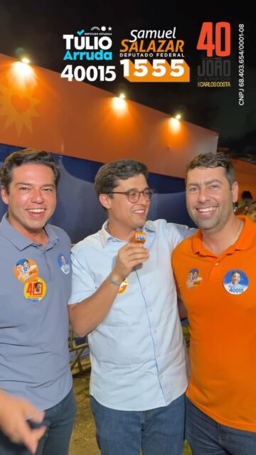 Que honra poder contar com o apoio e a presença de @victor_marques ! 👊🏼🚀 

Deputado federal é Samuel Salazar 1️⃣5️⃣5️⃣5️⃣✅ 
Governador é @joaocampos 4️⃣0️⃣✅ 

CNPJ 68.403.654/0001-08