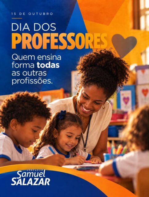 Todo mundo tem um professor que marcou sua história e ajudou a chegar mais longe.
A todos os professores e professoras que dedicam suas vidas a ensinar e transformar o mundo por meio da educação, minha admiração e gratidão. 🙏🏼 

Feliz Dia dos Professores!
